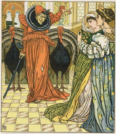 Illustration from The Yellow Dwarf, first edition by Walter Crane